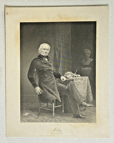 Antique steel engraving - engraving, henry