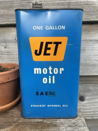 1970s jet motor oil can - 1970s,