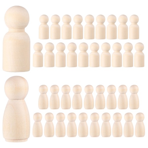 40pcs unfinished wooden peg - 40pcs,