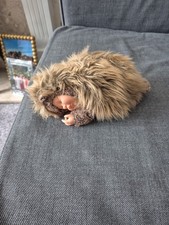 Anne Geddes Vintage Sleeping Baby Hedgehog Plush Doll