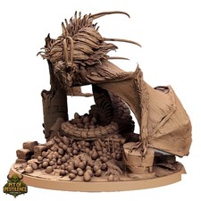 Grimdark mythical Wyvern resin