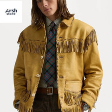 Western Fringe Suede Leather