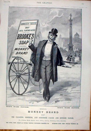 Original old antique print - old,