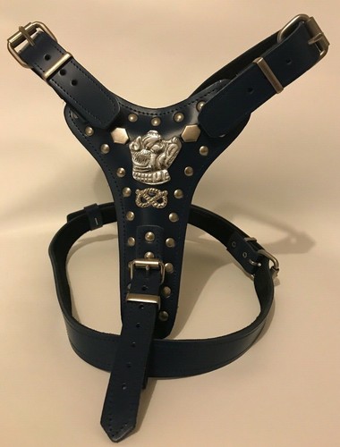 Leather dog harness real - harness,