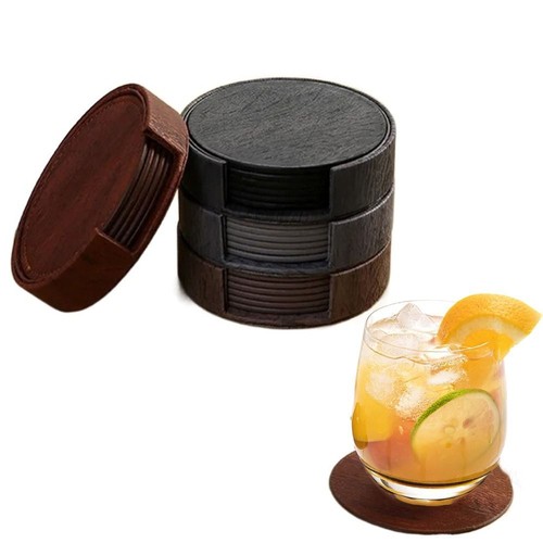 Leather coasters with - coasters,