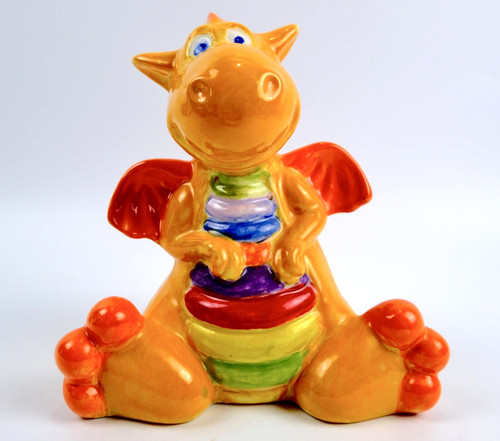 Ceramic dragon money - dragon, piggy