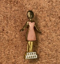 Vintage Harp Lager “Colleen” Promotional Pink Lady Pin Badge 1960’s Collectable