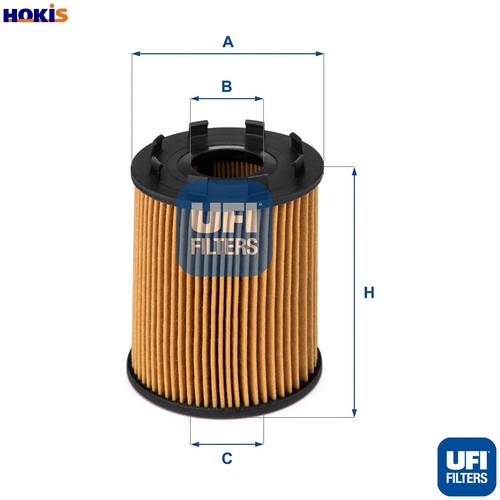 Oil filter 043 for opel - filter, 25.043.00