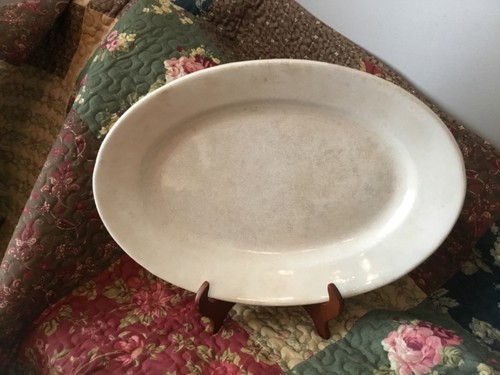 Antique worn english ironstone - antique,