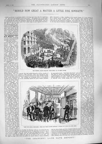 Old antique print 1888 - print,