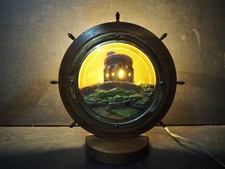 Vintage Oak Ships Wheel with