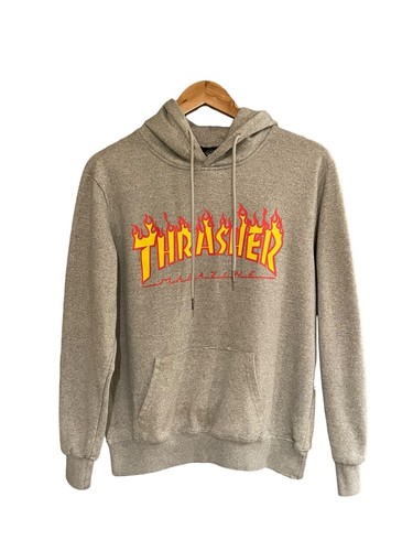 Thrasher magazine hoodie gray - magazine,