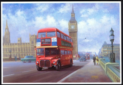 Modern postcard routemaster - postcard:,
