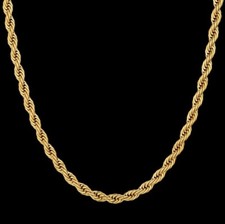 Long Chain Necklace 3MM 18ct
