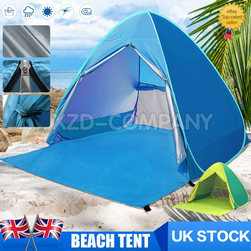 Pop beach tent - up,