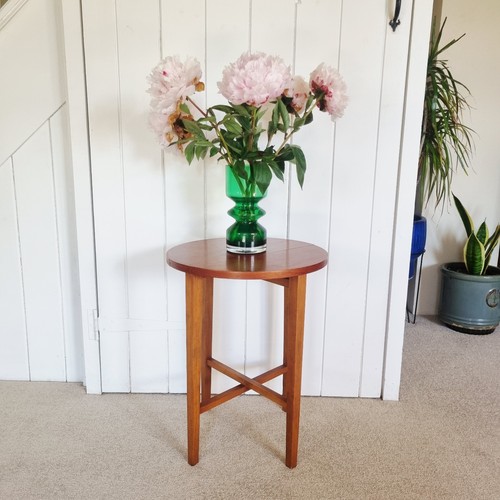 Vintage small teak round - small,