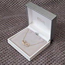 Kit Heath, 925 Silver, Triple Rings, Pendant/Choker Necklace, Boxed