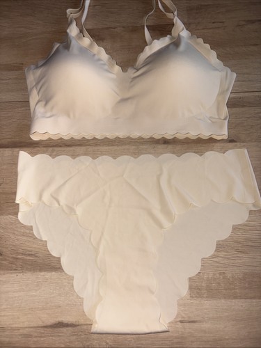 Ladies cream beige padded bra - ladies, cream/beige