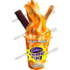 Creme Egg C Ice Cream Sundae