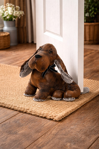 Heavy basset hound - hound, stop