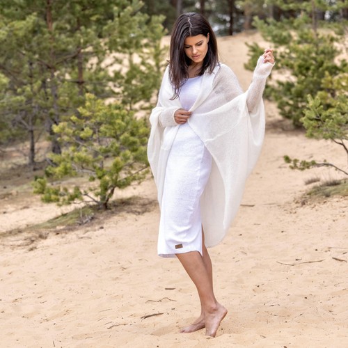 Ivory lightweight mohair - ivory,