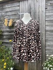 Cotton Traders Smock Front Tunic Top Size 14 New No Tags