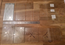 Job Lot Flat Clock Glass Some BEVELLED Clockmakers Reclaimed Spare Parts R2