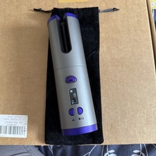 Rechargeable Wireless Hair Curler Black And Purple New In Box