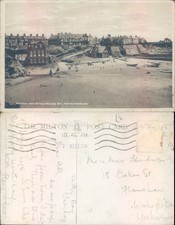 Cullercoats Bay beach view The