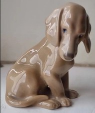 BEAUTIFUL COPENHAGEN B & G DENMARK HAND PAINTED DACHSHUND DOG 1948-1951 