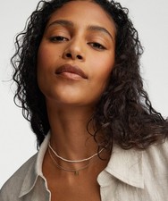 MEJURI 14K Gold  hand crafted Micro Pearl Necklace