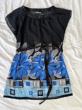 MARKS & SPENCER CHIFFON BEACH COVER UP BLOUSE KAFTAN SIZE 8