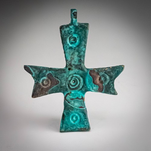 Byzantine style bronze cross - style,