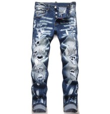 Men's Dark Blue Denim Jeans