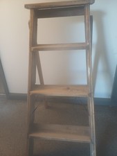Vintage wooden step ladder refurbished- ideal for prop/display