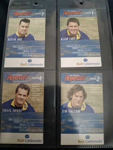 Rugby league trade card - rugby,
