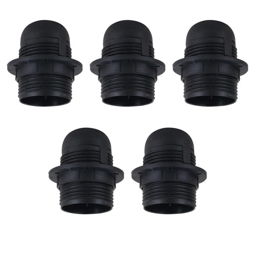 E27 black bakelite lamp - black,
