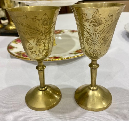 Pair slim brass - 5.5",
