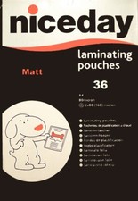 matt laminating pouches 36 A4 high illumination areas, can write on with pencil