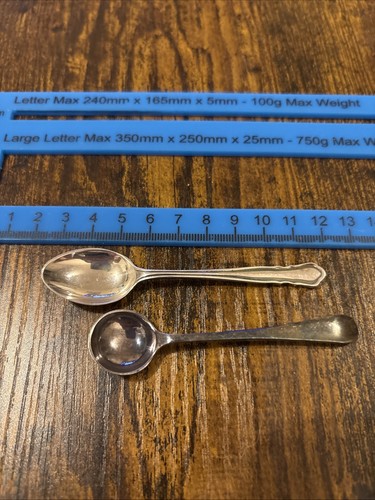 Vintage mini salt spoons - 2,