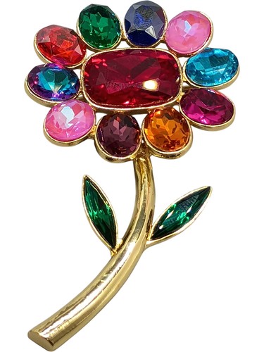 Butler wilson crystal flower - &,