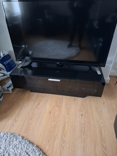 Black glass stand - glass, stand,