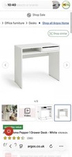 Habitat Pepper 1 Drawer Desk -