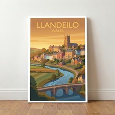 Llandeilo wales travel - wales, poster