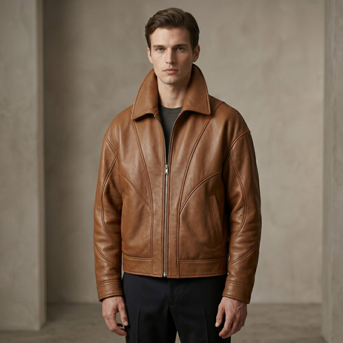 Men tan brown lambskin - brown,