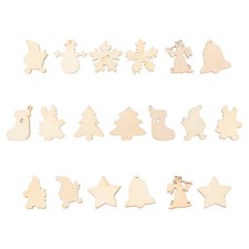  50 Pcs Wood Pieces for Crafts