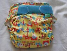 Totsbots Reusable Nappy One Size Eco Nappies Yellow Horses Lined