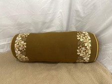 Embroidered Bolster Throw