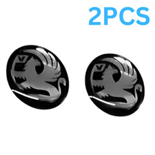 2x Vauxhall Key Fob Remote Badge Sticker Silverl Logo Emblem Badge 14mm