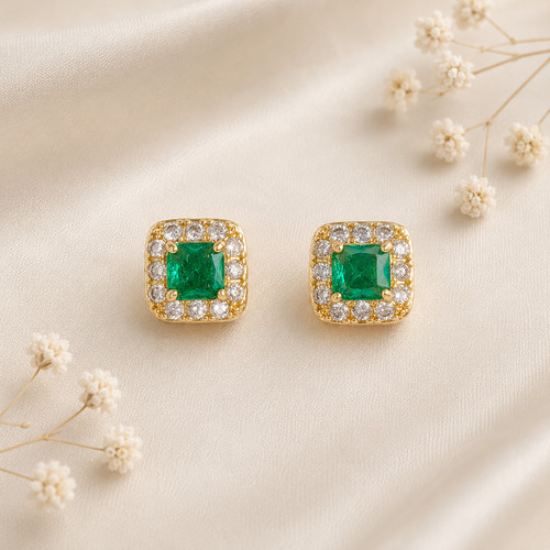 Emerald light green square - emerald,